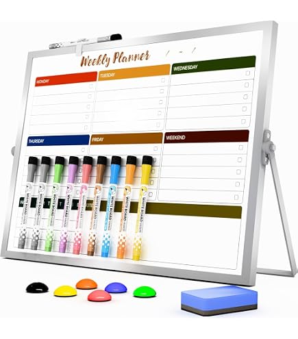 Amazon.co.jp: クラウン/週間予定表ホワイトボード/リバーホーロー製