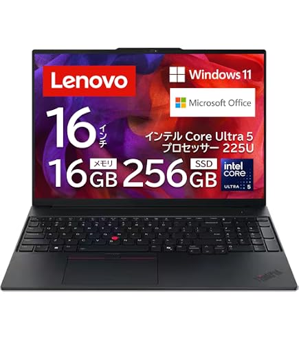 Amazon.co.jp: 【公式】 Lenovo ThinkPad E16 Gen 2 ノートパソコン 16