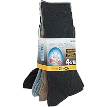 Amazon.co.jp: グンゼ 肌着 足もと快適フィット4足組ソックス27