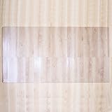 クリアマット フロアマット チェアマット 200×120cm 厚さ1.5mm ソフト 透明 撥水 床保護 床暖房対応 汚れ防止 お手入れ簡単 滑り止め (200*120cm)