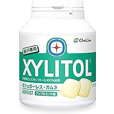 Amazon Co Jp 歯科専用 キシリトールガム ボトルタイプ90粒 アップルミント 食品 飲料 お酒