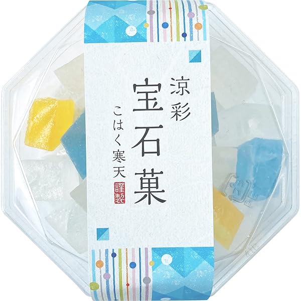 ^._.^　一彩　こはく　各6点 Amazon.co.jp: 琥珀糖 涼彩宝石菓 100g × 6個 こはく糖 岡伊三郎