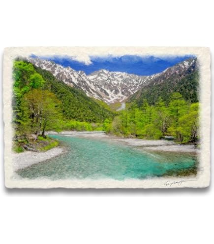 Amazon.co.jp: 東山魁夷『北山初雪(10号特寸)』プリハード印刷 風景画