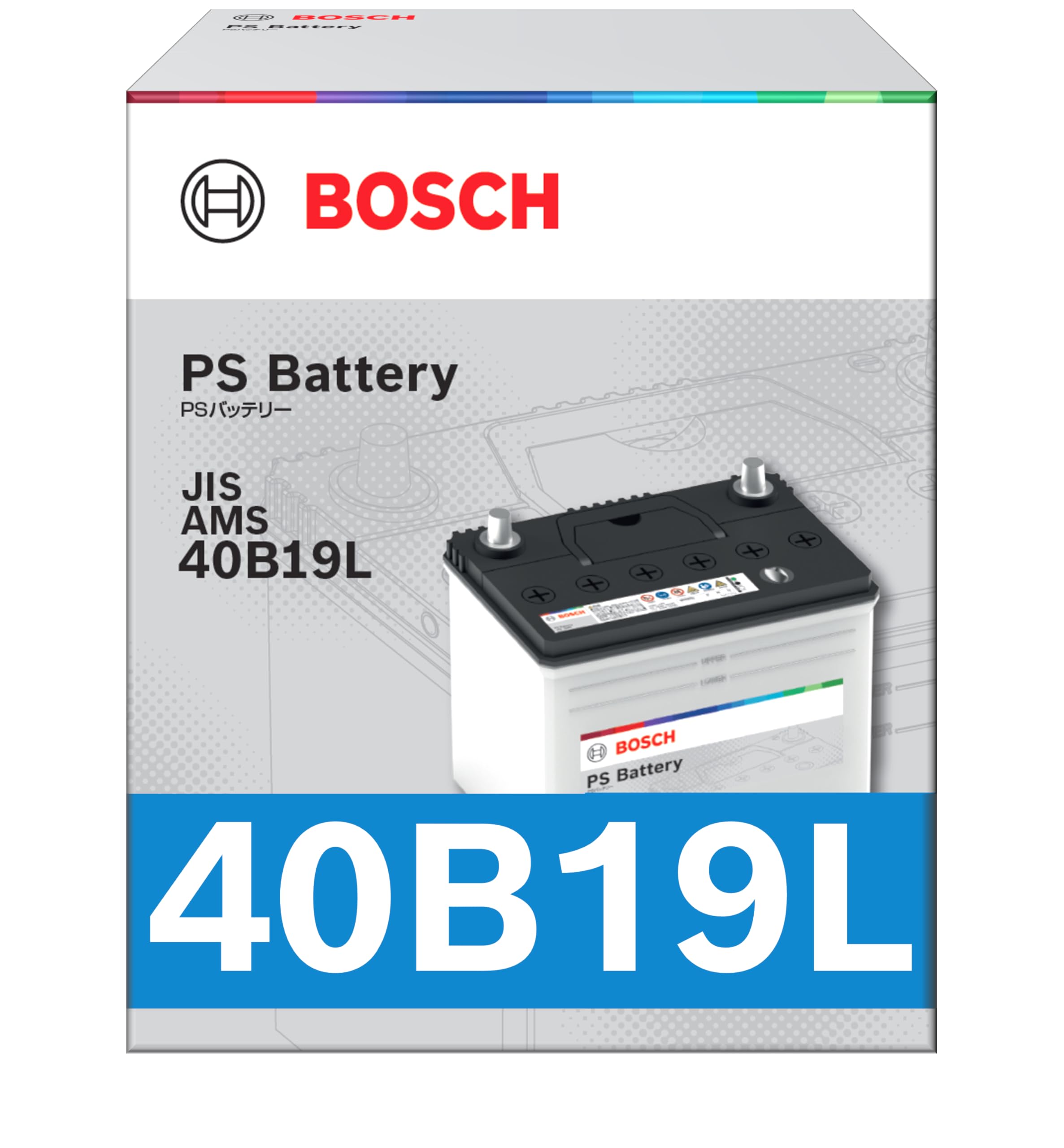 BOSCH (ボッシュ) 国産車バッテリー PSA-40B19L PS Battery JIS AMS | 充電制御車・標準車対応 (PSR-40B19L 後継モデル)
