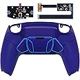 eXtremeRate PS5 Controller BDM-010 & BDM-020 Solid Color Plastic RISE4 Remap Kit with Programmable Rear Paddle Rubber Grip, Upgrade Board for PS5 Controller, Redesigned Back Case & 4 Back Buttons -