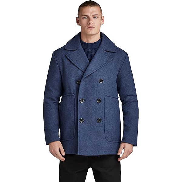 G-STAR RAW ジースター ピーコート ネイビー/Lサイズ Amazon.co.jp: [ジースターロゥ] Pコート ピーコート デニム