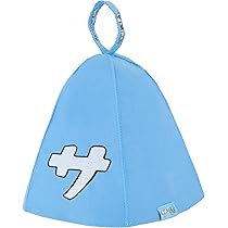 Amazon.co.jp: 『サ』サウナハット（フェルト） (水色) : ホーム