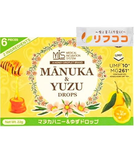 Amazon.co.jp: マヌカハニー＆ゆず ドロップ 6粒 : 食品・飲料・お酒