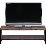 不二貿易 テレビ台 テレビボード 32型 42型推奨 幅120×奥行40×高さ40cm ブラウン ローボード ヴィンテージ風 収納棚 組立商品 ナビア 14646