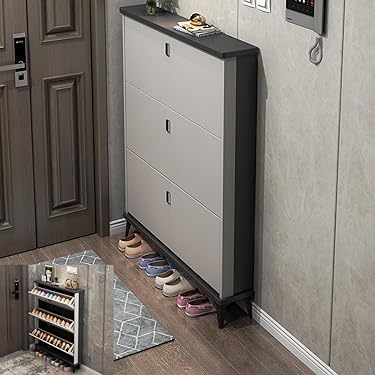 【✩】格好良いシューズキャビネット、玄関家具 LOWYA シューズボックス シューズキャビネット シューズラック