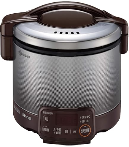 Amazon | リンナイ こがまるガス炊飯器「1.8L(2～10合)」ダーク 