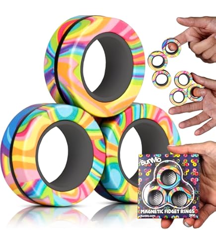 Amazon | Cevioceマグネットリング フィジェットトイ 3個セット