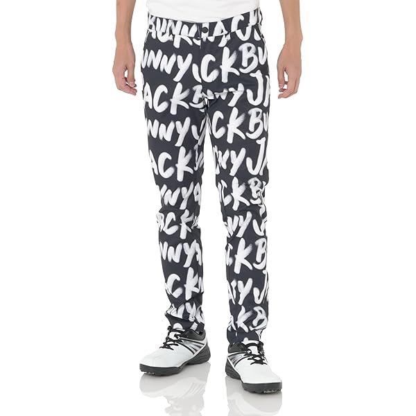 新品【Jack Bunny】ロングパンツ ジャージツイル・マルチロゴ柄 Amazon | [ジャックバニー] メンズ ロングパンツ (ジャージツイル