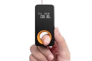 HOTO Laser Measuring Tool, Pocket-Size 98Ft Digital Laser Tape Measure ±2mm Accuracy, USB-C Rechargeable, OLED Display, Ft/M/