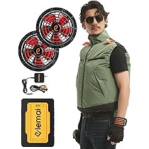 Amazon.co.jp: [elemai] 2025年NEWモデル フアン付きベスト48V高電圧