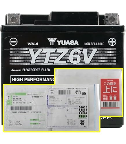Amazon | 【充電済】 YUASA YTZ6V (液入充電済) バッテリー DUNK純正