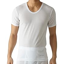 アサメリー　綿100% ロングパンツ、半袖U首シャツ　Lサイズ 6枚★さ346 Amazon | (アングル)ANGLE アサメリー 綿100% 日本製 紳士 U首