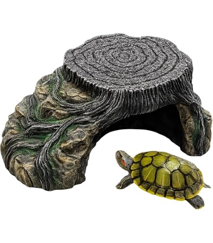 Amazon | 爬虫類 隠れ家ウェット シェルター 水槽装飾 (style3) | OMEM