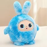ChatGPT搭載 AIぬいぐるみ うさぎ 日本語対応 11言語 感情表現の瞳 おしゃべり 知育玩具 3歳以上 誕生日プレゼント 子供 女の子 男の子 寝かしつけ 学習 ロボット (ブルー)