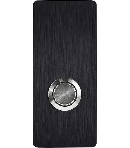 thumbnail image 2 of Vintage Iron Doorbell Push Button - Black Powder Coat Square Chime With Easy Installation 2 of 12