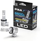 PIAA(ピア) ヘッドライト/フォグランプ用 LED 6600K 〈コントローラーレスタイプ-スタンダードシリーズ〉 12V 19W 3300lm H8/H9/H11/H16 3年保証 車検対応 ノイズ対応 2個入 LEH212