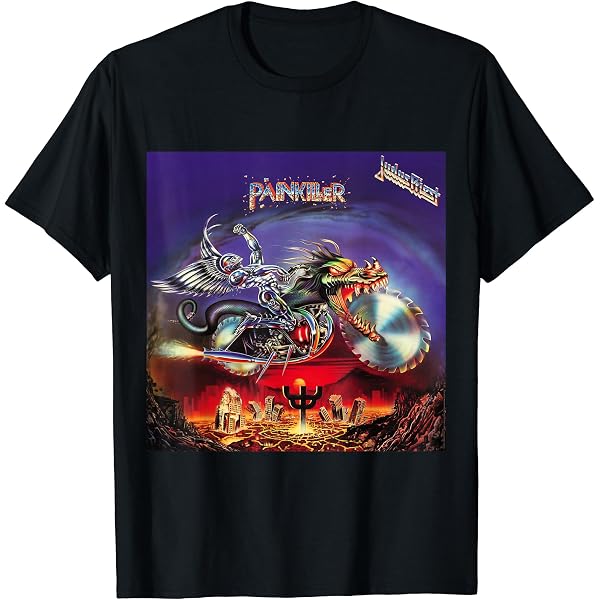 Amazon | Judas Priest Invincible Shield Red Tシャツ | Tシャツ