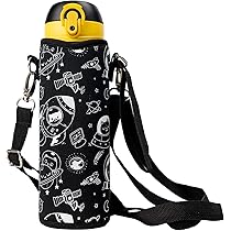 ハンドメイド　水筒　カバー 材料2つ♪20分で完成！好きなサイズで作る水筒カバー 水筒カバー