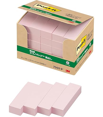 付箋 Amazon.co.jp: 3M ポストイット 付箋 細い ピンク 75×25mm 100枚×20