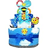 KanonBabys おむつケーキ 男の子 サッシー sassy 出産祝い 2段 Sサイズ 2000