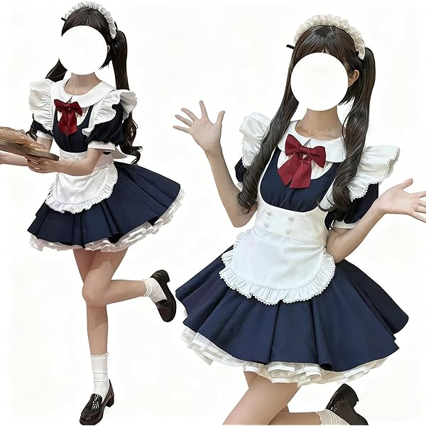 Amazon.co.jp: [LUCKYWE] めいどりーみん メイド服 メイドカフェ