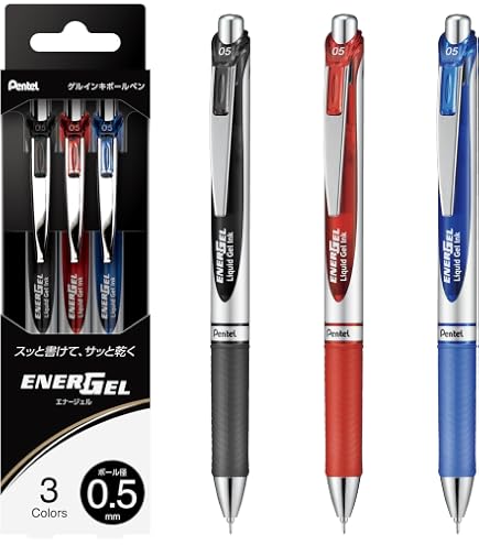 Amazon | ぺんてる 業務用20セット ボールペン エナージェル (0.5mm/赤