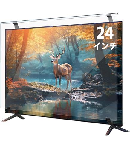 Amazon.co.jp: 液晶テレビ保護パネル 24インチ 固定ベルト付き 厚み3mm