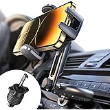 LISEN Adjustable Phone Mount for Car, CD Car Phone Holder for iPhone Car Holder Mount Ultra Sturdy Vent Cell Phone Mount CD S