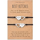 MANVEN Best Bitches Matching Friendship Bracelets for Women Men Girls Boys Best Friend