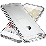 ONES 全透明 iPhone 6s/6 ケース 耐衝撃 超軍用規格 『エアバッグ、半密閉音室、ストラップホール』〔滑り止め、すり傷防止、柔軟〕〔美しい、光沢感、軽·薄〕 衝撃吸収 HQ·TPU クリア カバー