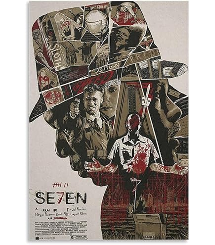 Amazon.co.jp: Seven映画セブン映画ポスターモーガンフリーマン