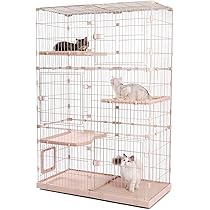 Amazon.co.jp: PETEPELA(ぺテぺラ) 猫 ケージ 大型 3段 広い 2段 多頭