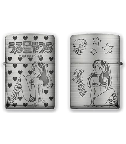 Amazon.co.jp: うる星やつら Zippo A柄 ブラック x ゴールド