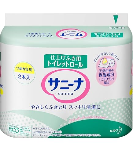 花王 サニーナ 仕上げふき用トイレットロール 25個、詰め替え1個 Amazon.co.jp: 【花王】サニーナ トイレットロール つめかえ用 25m
