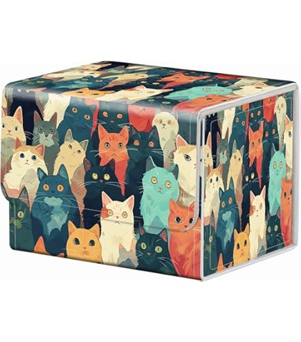 Amazon.co.jp: HEAKIERG 猫カードデッキボックスオーガナイザー 100枚