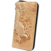 【送料無料】マネークリップ　龍　ドラゴン　財布 青龍 白虎 ドラゴン 龍 ラウンド 長財布 お金が貯まる 金運財布