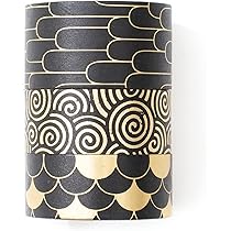 Amazon | Yubbaex マスキングテープ スーツ黒 金箔押し