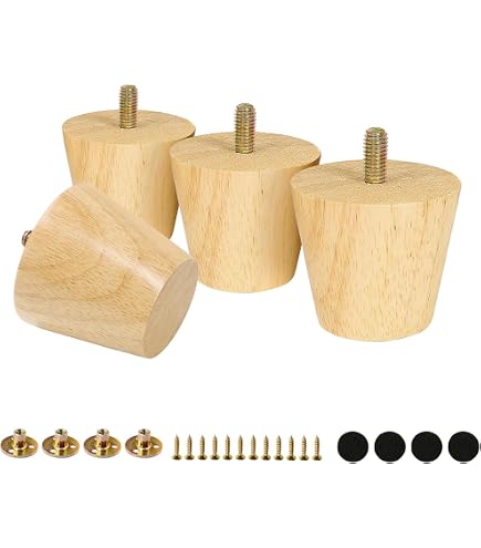Amazon.co.jp: 無印良品 木製脚 12cm ナチュラル（M8） ・4本組