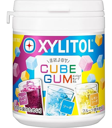 Amazon | ロッテ キシリトールガム ENJOY CUBEアソートボトル 114g×6個