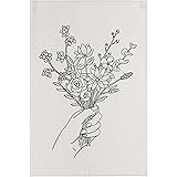 Amazon Co Jp タペストリー レトロ 壁掛け チューリップイラスト 花柄 ファブリックポスター 壁飾り インテリア おしゃれなカフェ風ウォールアート Aタイプ ホーム キッチン