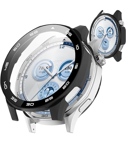 Amazon.co.jp: For HUAWEI WATCH GT 5 Pro 46mm 保護ケース 強化ガラス