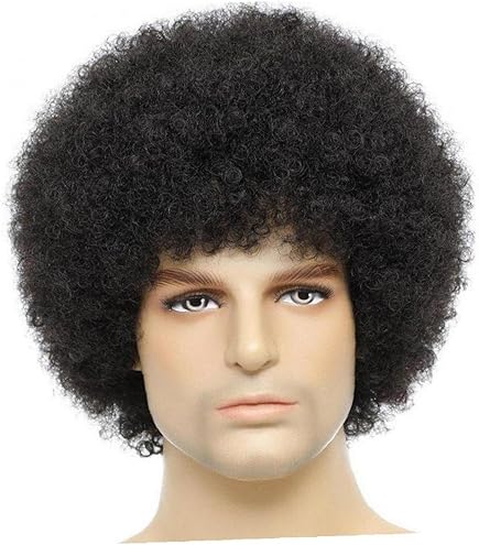 Amazon.co.jp: アフロかつら 男性 アフロウィッグ 黒人男性用 人毛