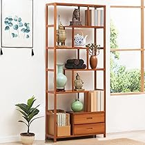 Amazon｜棚無垢材中国の本棚茶家具ワインクーラーフラワーラック