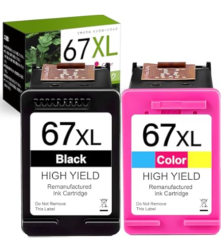 Amazon.co.jp: HP 67 XXL 純正インクカートリッジ(増量) ブラック 黒