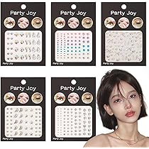 Amazon | Neiang ラインストーン シール 5枚セット フェイスステッカー